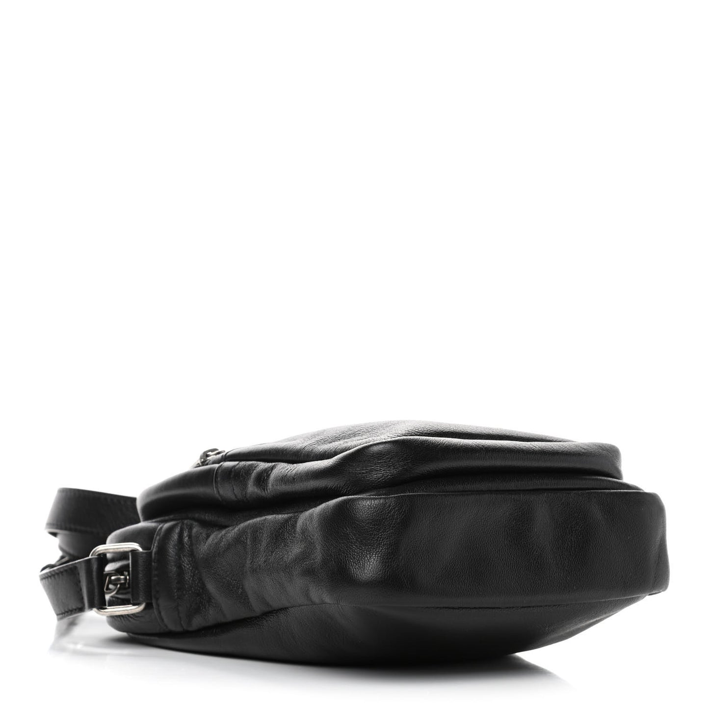 Lambskin Sid Messenger Bag Black
