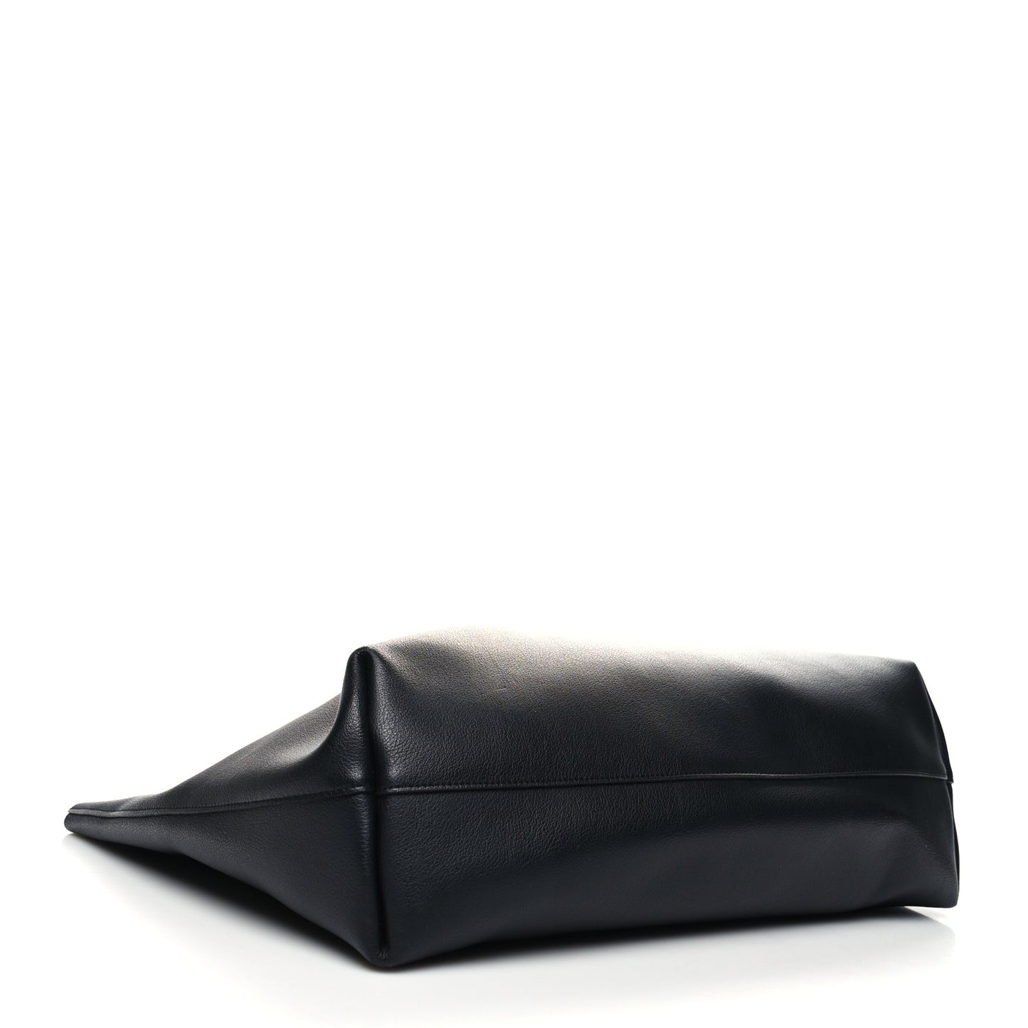 Calfskin Large Shopping Tote Black
