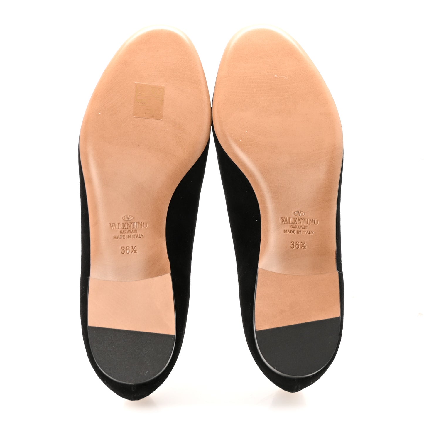 Suede Slipper Flats 36.5 Black
