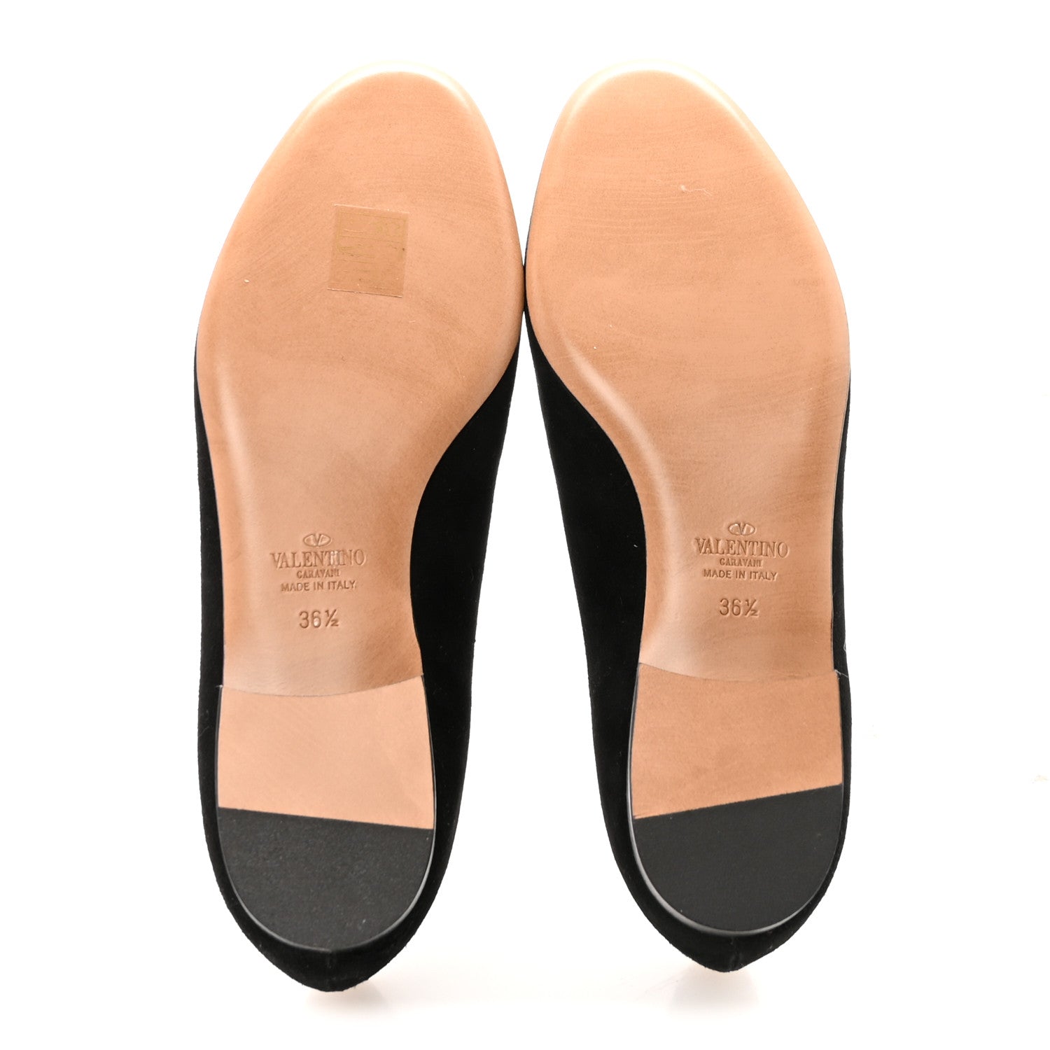 Valentino Garavani Suede Slipper Flats 36.5 Black 6 of 10