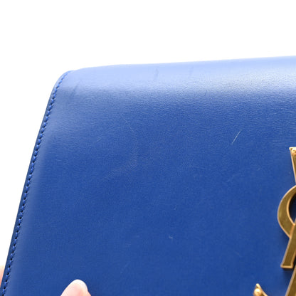 Saint Laurent Smooth Calfskin Medium Classic Monogram Kate Tassel Satchel Royal Blue 13 of 14