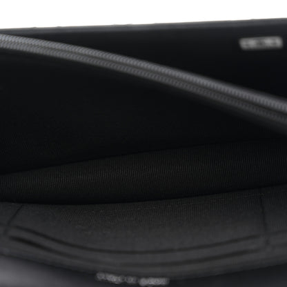 Chanel Shiny Crumpled Calfskin Crystal Quilted Precious Handle Clutch With Chain Black 5 of 10