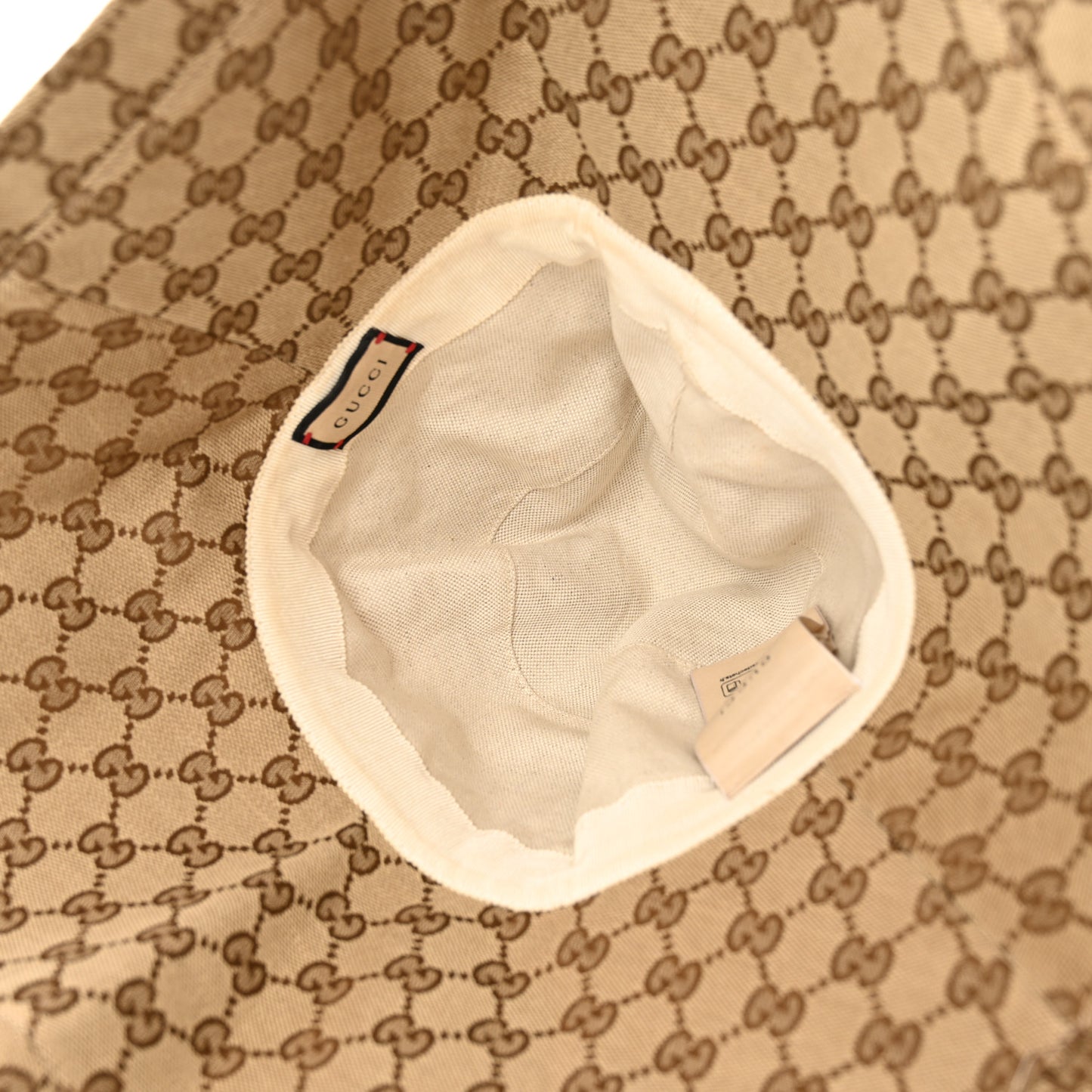 Monogram Wide Brim Hat S Beige