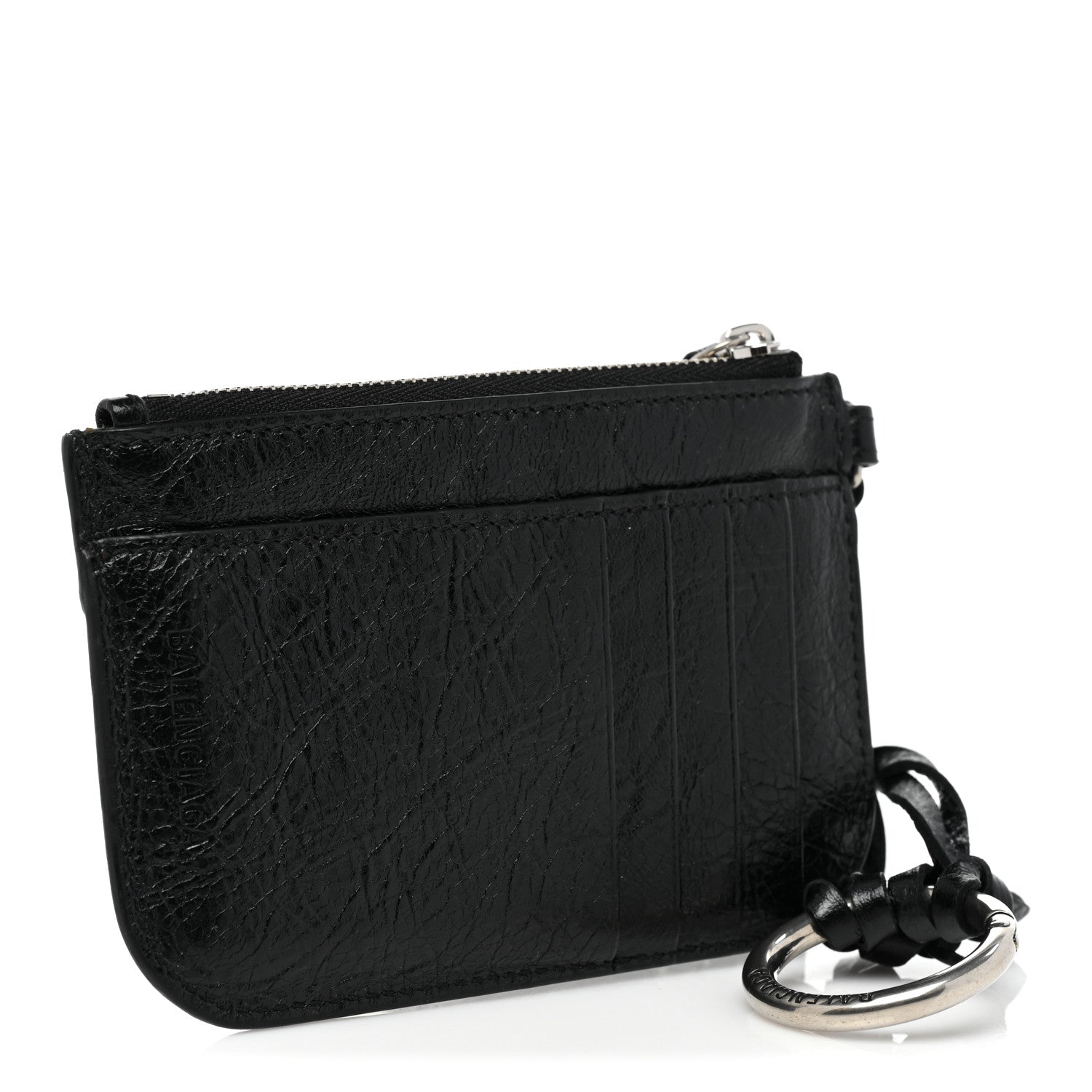 Balenciaga Agneau Le Cagole Clip On Card Mirror Black 3 of 9