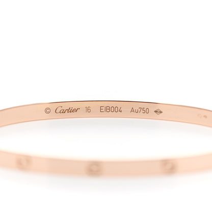 Cartier 18K Pink Gold Small LOVE Bracelet 16 3 of 5