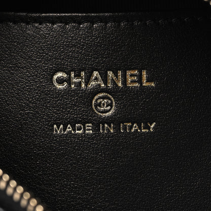 Chanel Shiny Caviar Quilted Bow Pouch Hobo Black 6 of 11