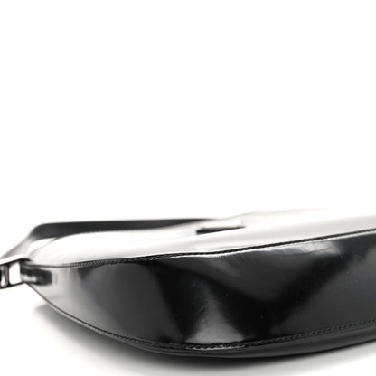 Prada Spazzolato Cleo Shoulder Bag Black 9 of 10