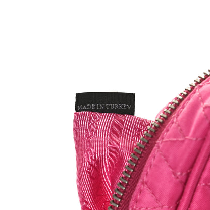 Prada Nylon Tessuto Impuntu Quilted Shoulder Bag Fuxia 7 of 13
