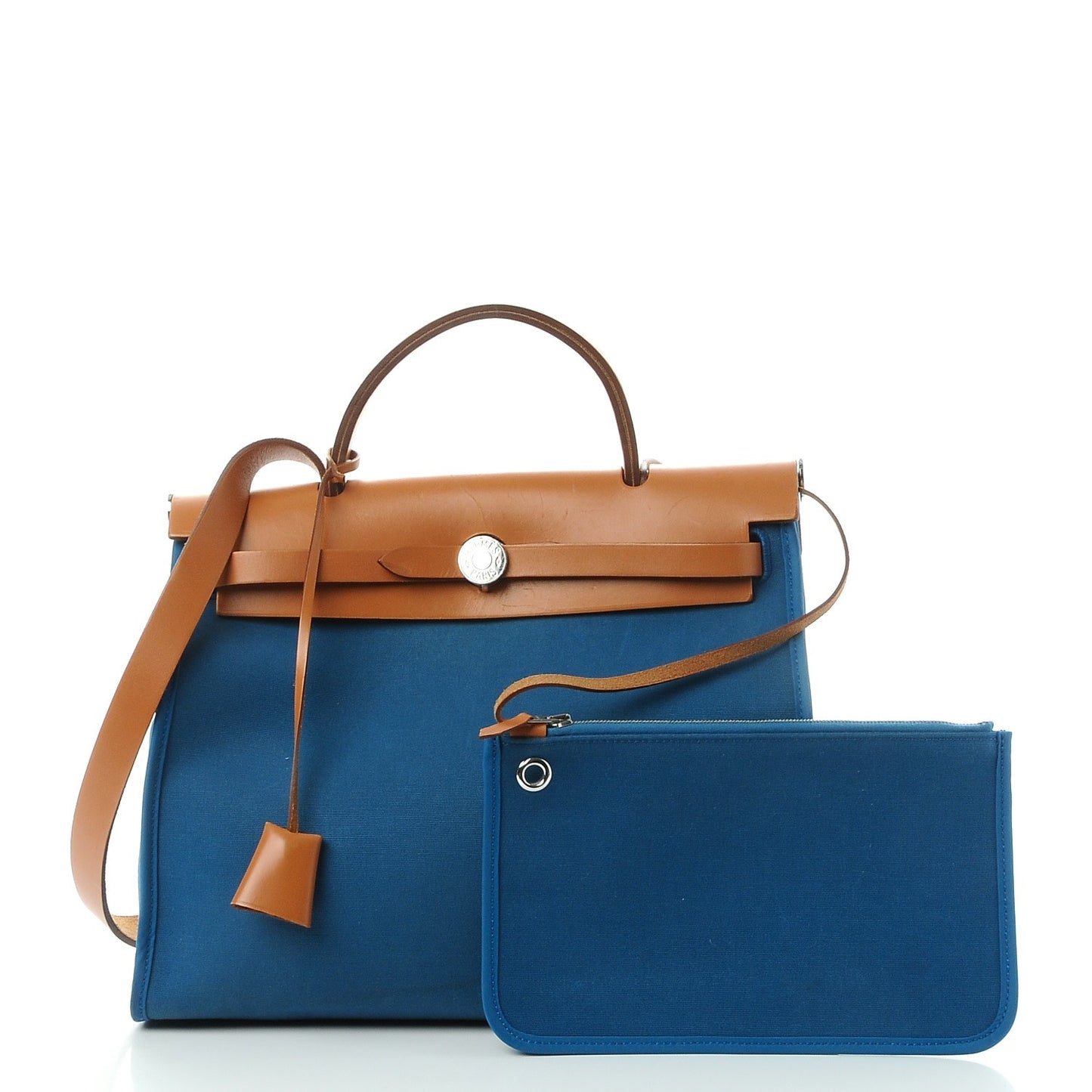 Vache Hunter Toile Herbag Zip 31 PM Bleu Natural