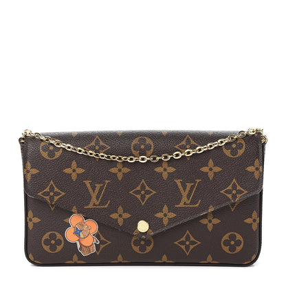 Louis Vuitton Monogram My LV World Tour Pochette Felicie Chain Wallet Rose Ballerine 1 of 9