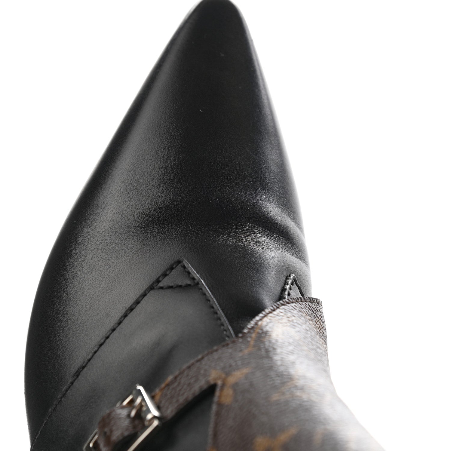 Louis Vuitton Calfskin Monogram Jumble Flat Ankle Boots 39.5 Black 9 of 12