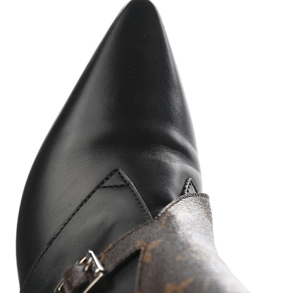 Louis Vuitton Calfskin Monogram Jumble Flat Ankle Boots 39.5 Black 9 of 12