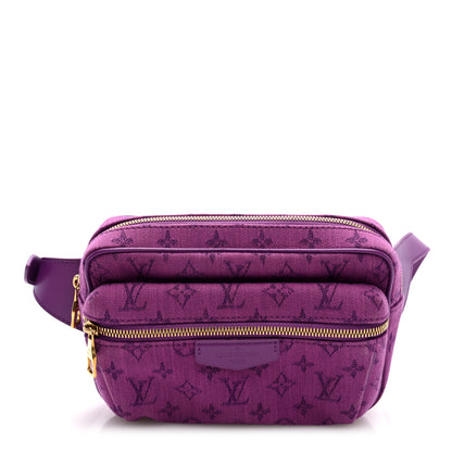 Louis Vuitton Denim Monogram Outdoor Bumbag Purple 1 of 9