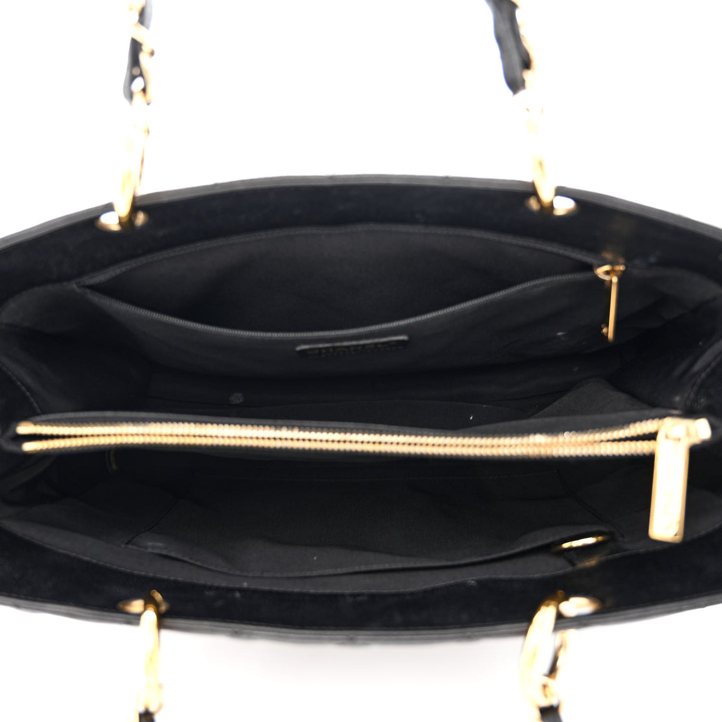 Caviar Quilted Grand Shopping Tote GST Black