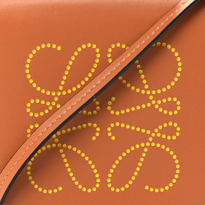 Loewe Buffed Calfskin Logo Embossed Small Heel Pouch Tan 7 of 10