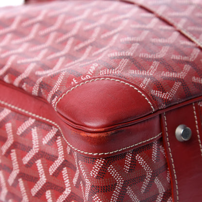 Goyard Goyardine Ambassade MM Briefcase Red 10 of 19