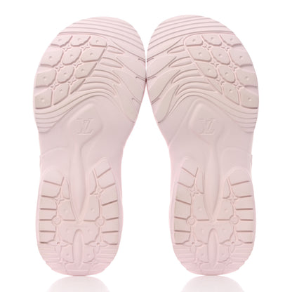 Louis Vuitton Rubber Monogram Embossed Pool 55 Flat Comfort Mule 38 Rose Clair 5 of 10