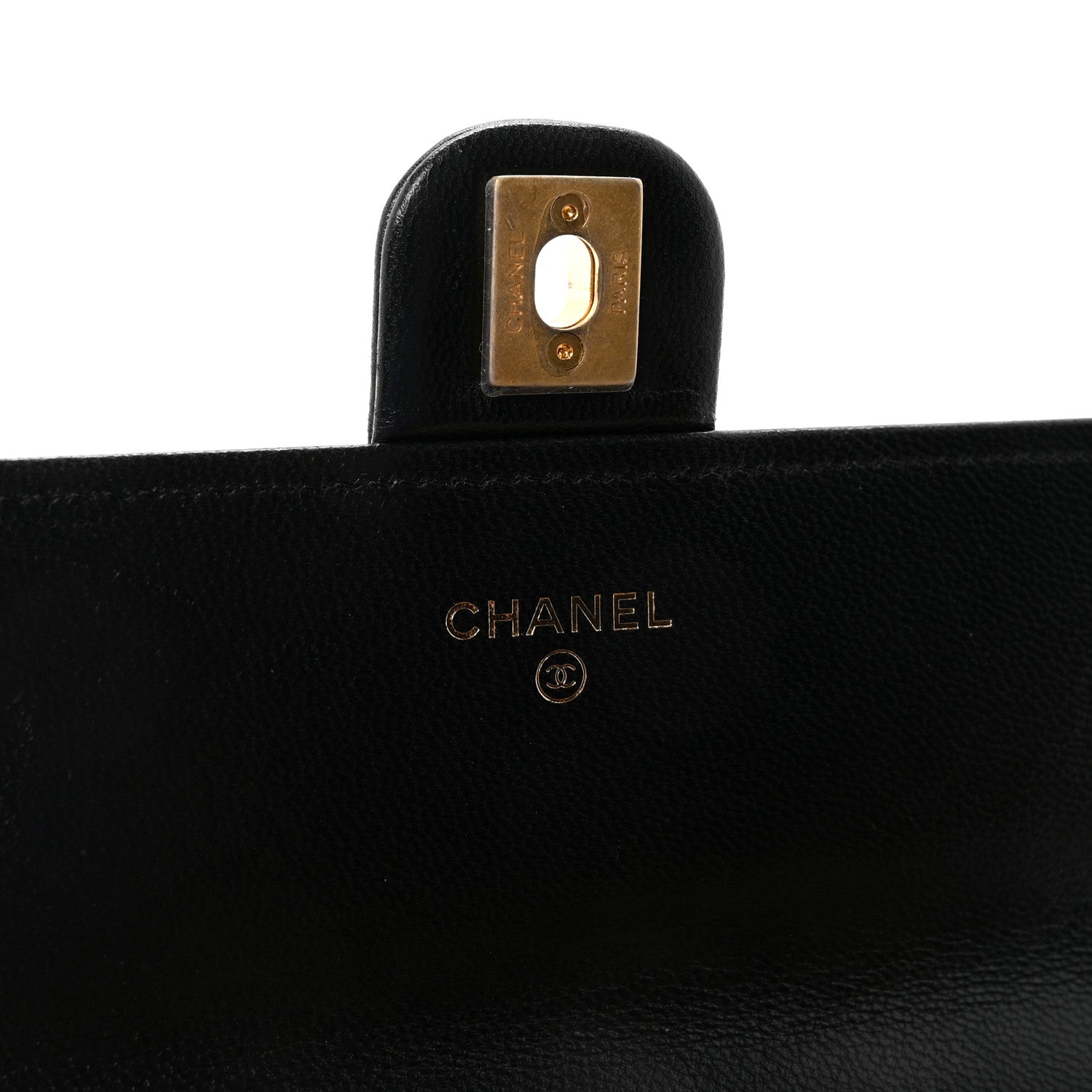 Chanel Goatskin Quilted Chic Pearls Clutch With Chain Black 6 of 12