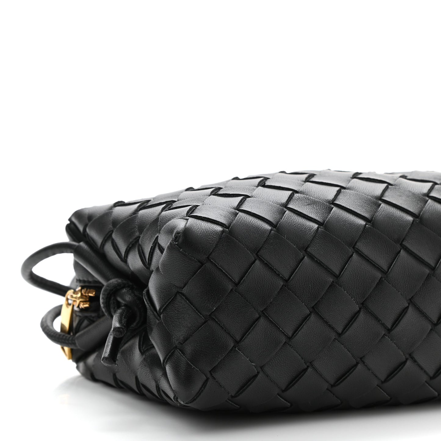 Nappa Intrecciato Mini Loop Camera Bag Black