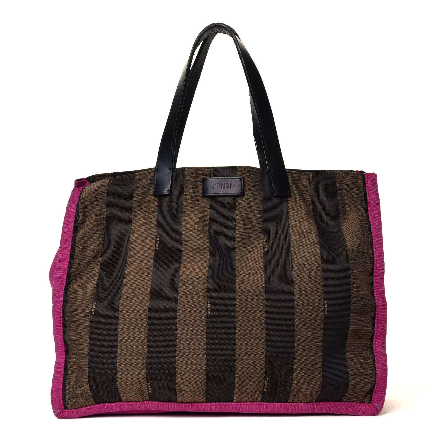 Fendi Pequin Small Shopping Tote Fuchsia 1 of 5