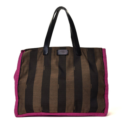 Fendi Pequin Small Shopping Tote Fuchsia 1 of 5