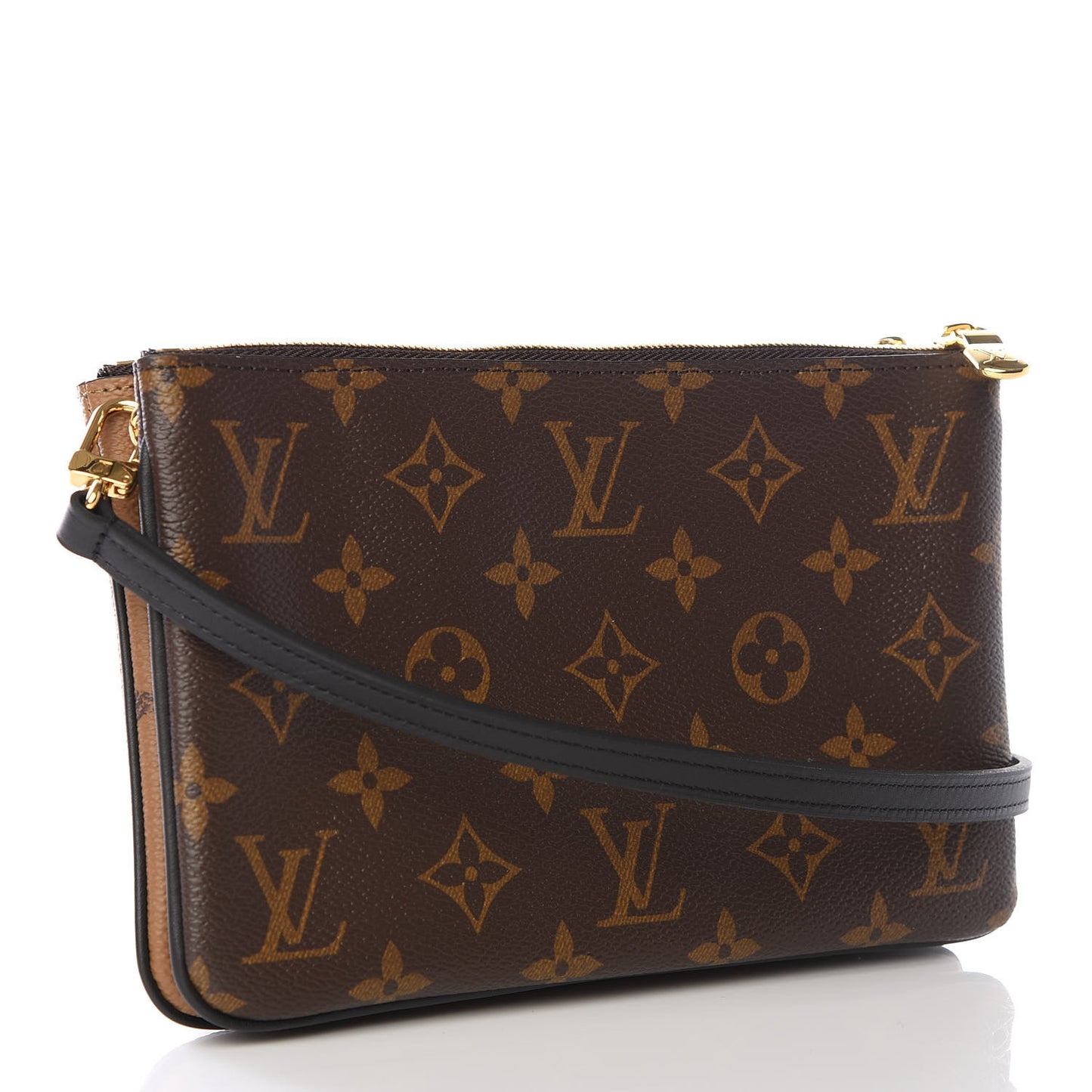 Reverse Monogram Giant Double Zip Pochette