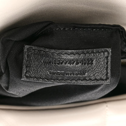 Saint Laurent Lambskin Quilted Medium Loulou Puffer Monogram Chain Satchel Crema Soft 8 of 11