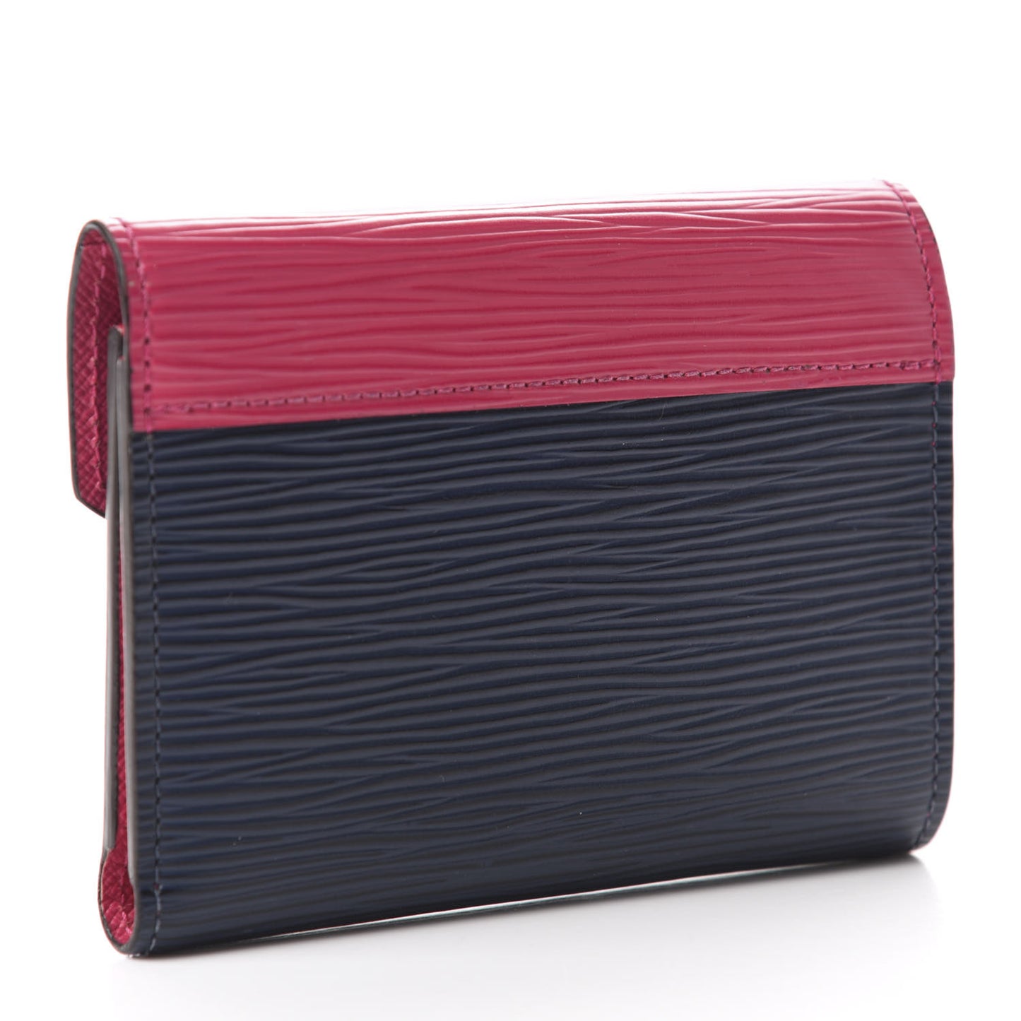 Epi Victorine Wallet Indigo Hot Pink
