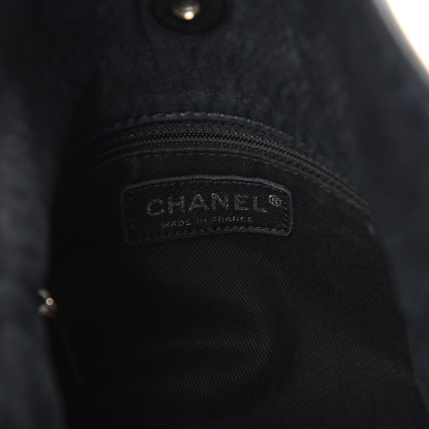 Lambskin Large Sharpei Shoulder Bag Black