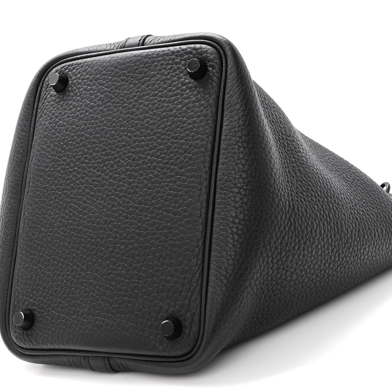 Hermes Taurillon Clemence Monochrome Picotin Lock 18 PM Black 9 of 9