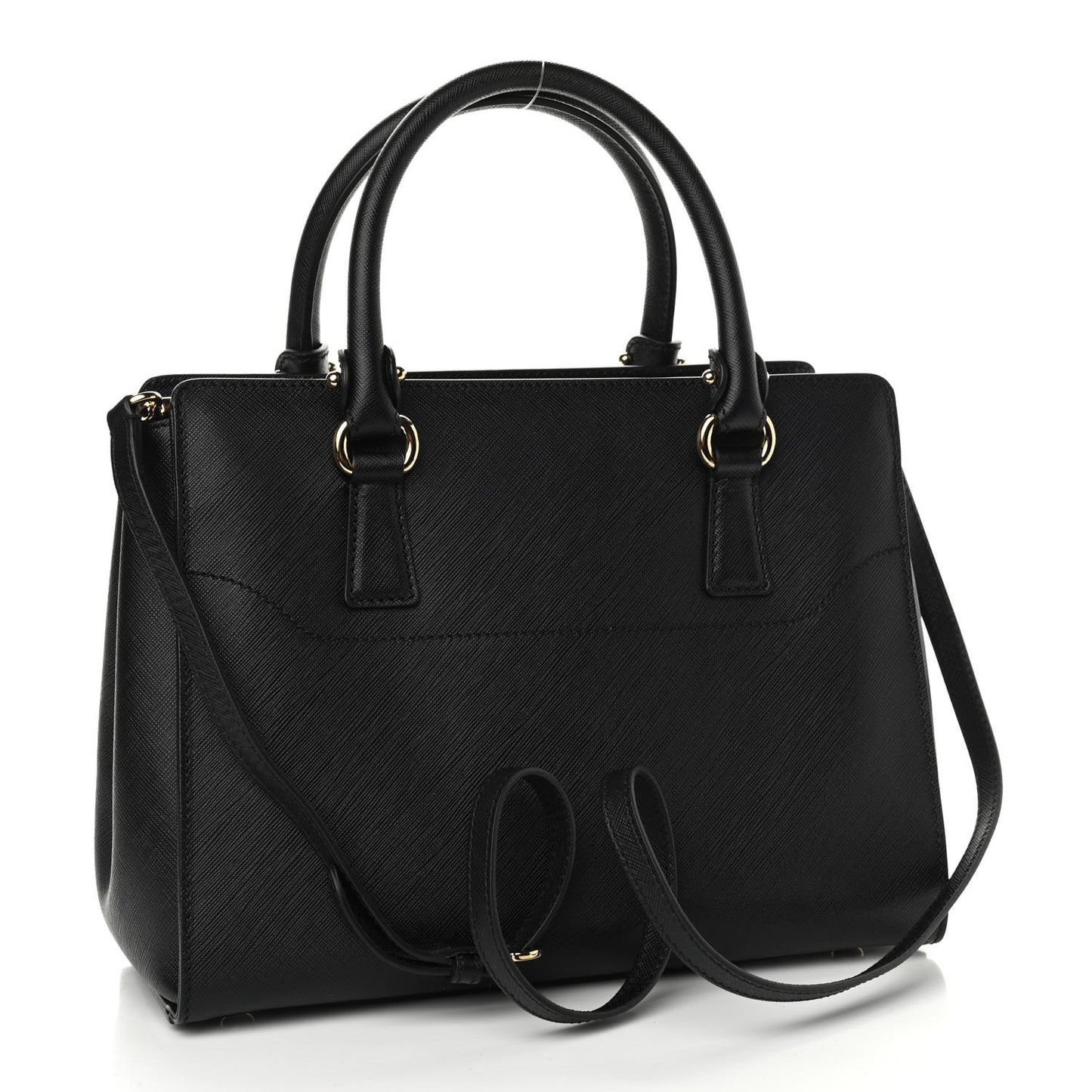 Printed Calfskin Beky Tote Black