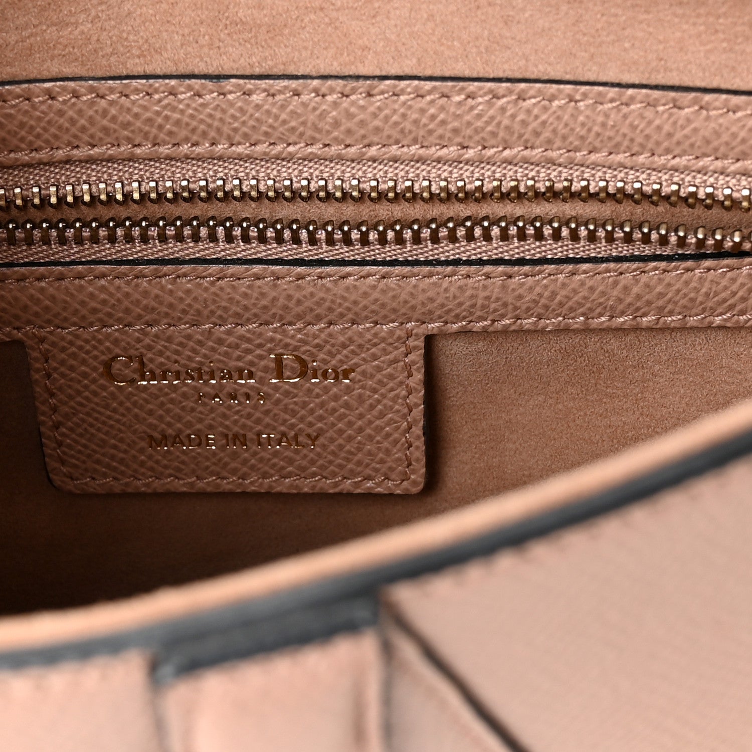 Christian Dior Grained Calfskin Saddle Bag With Strap Fard 6 of 10