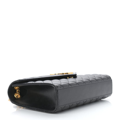 Saint Laurent Grain De Poudre Textured Mixed Matelasse Triquilt Medium Monogram Satchel Black 4 of 12
