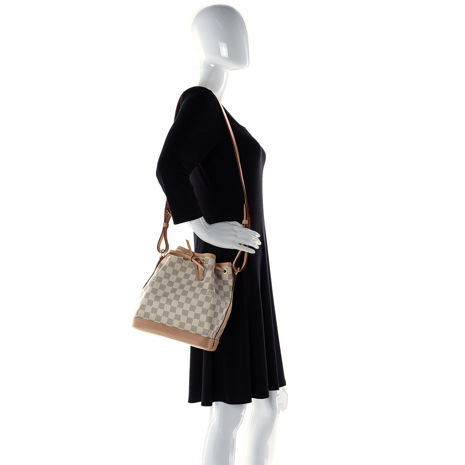 Louis Vuitton Damier Azur Noe BB 2 of 5