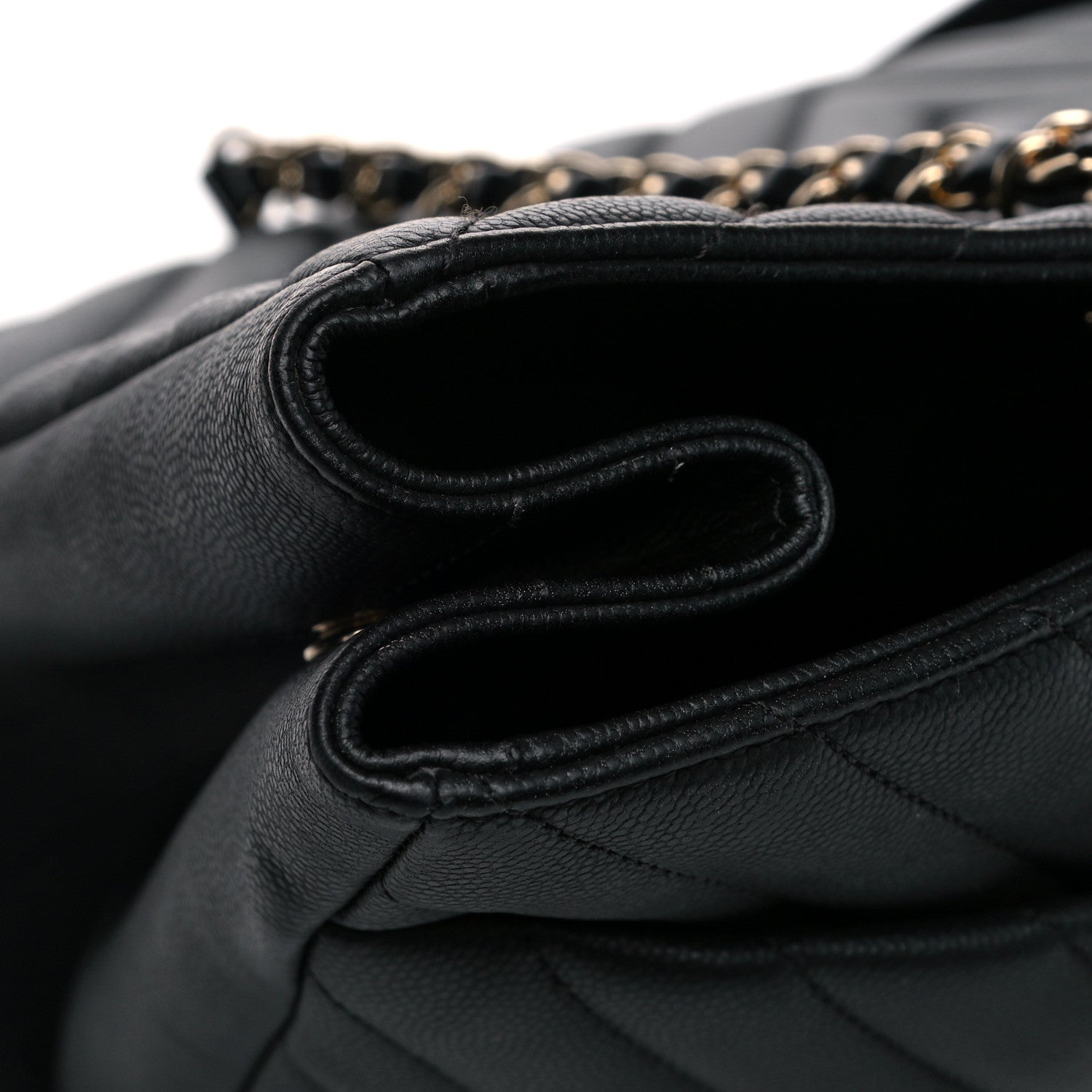 Chanel Goatskin Quilted Large City Rock Shopping Bag Black 27 of 30