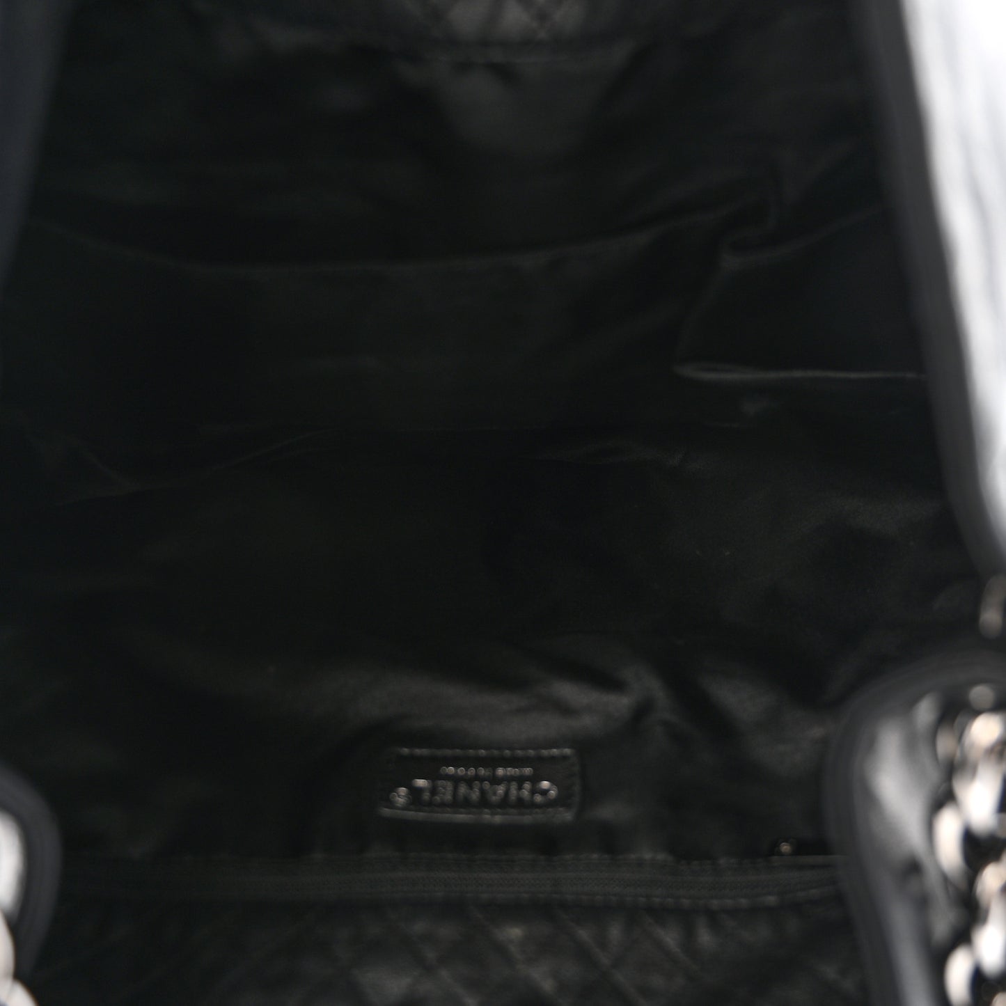Lambskin Large Soft and Chain Hobo Black