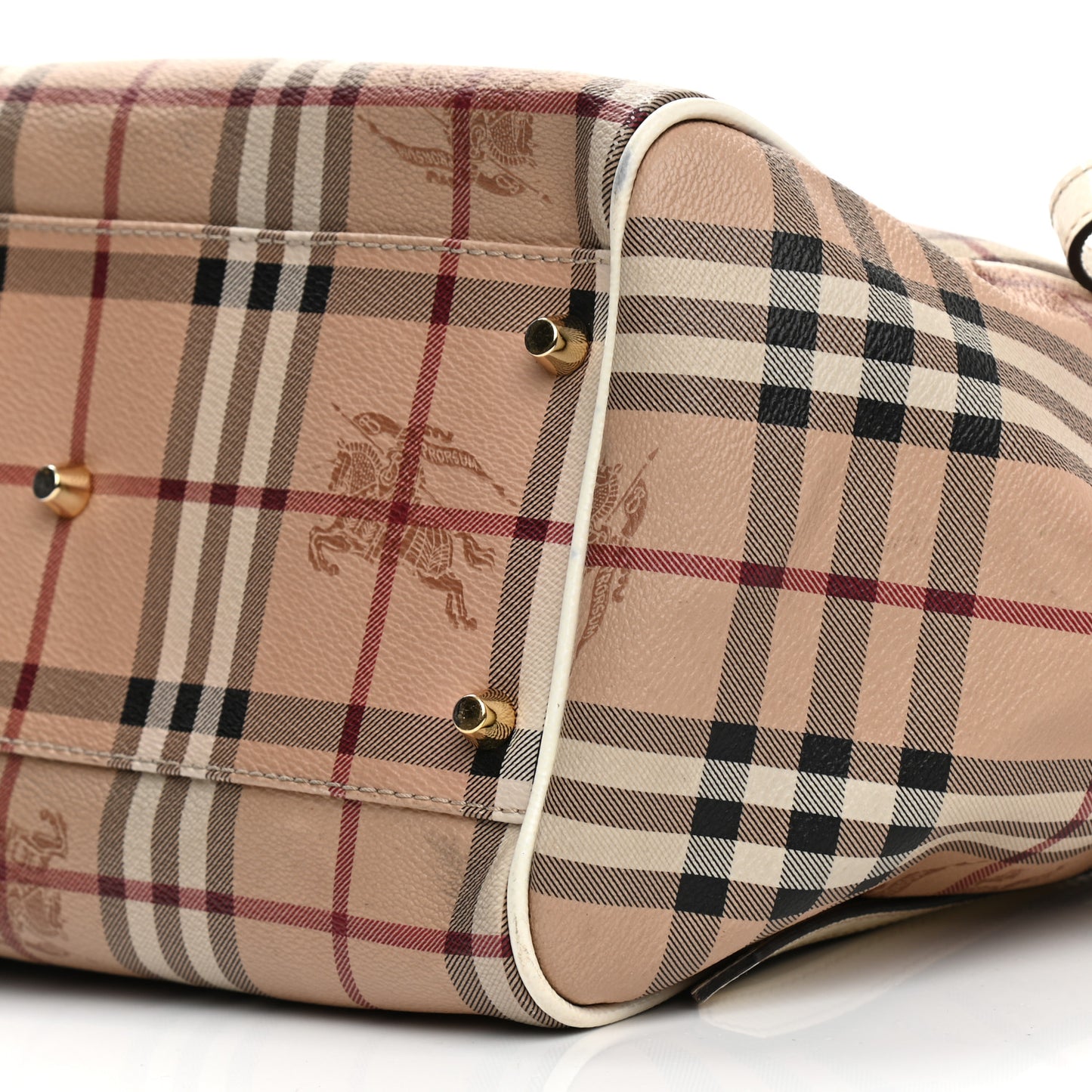Haymarket Check Small Canterbury Tote White