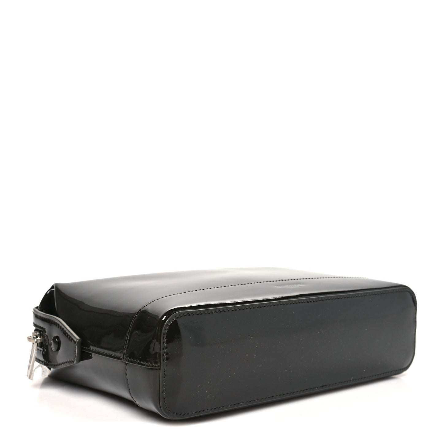 Patent Zip Cosmetic Pouch Dark Vineyard Green