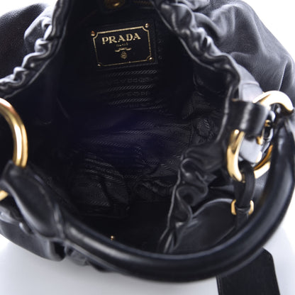 Prada Soft Calf Hobo Black 5 of 9