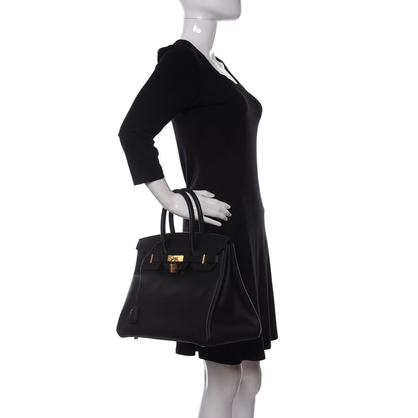 Epsom Birkin 35 Black