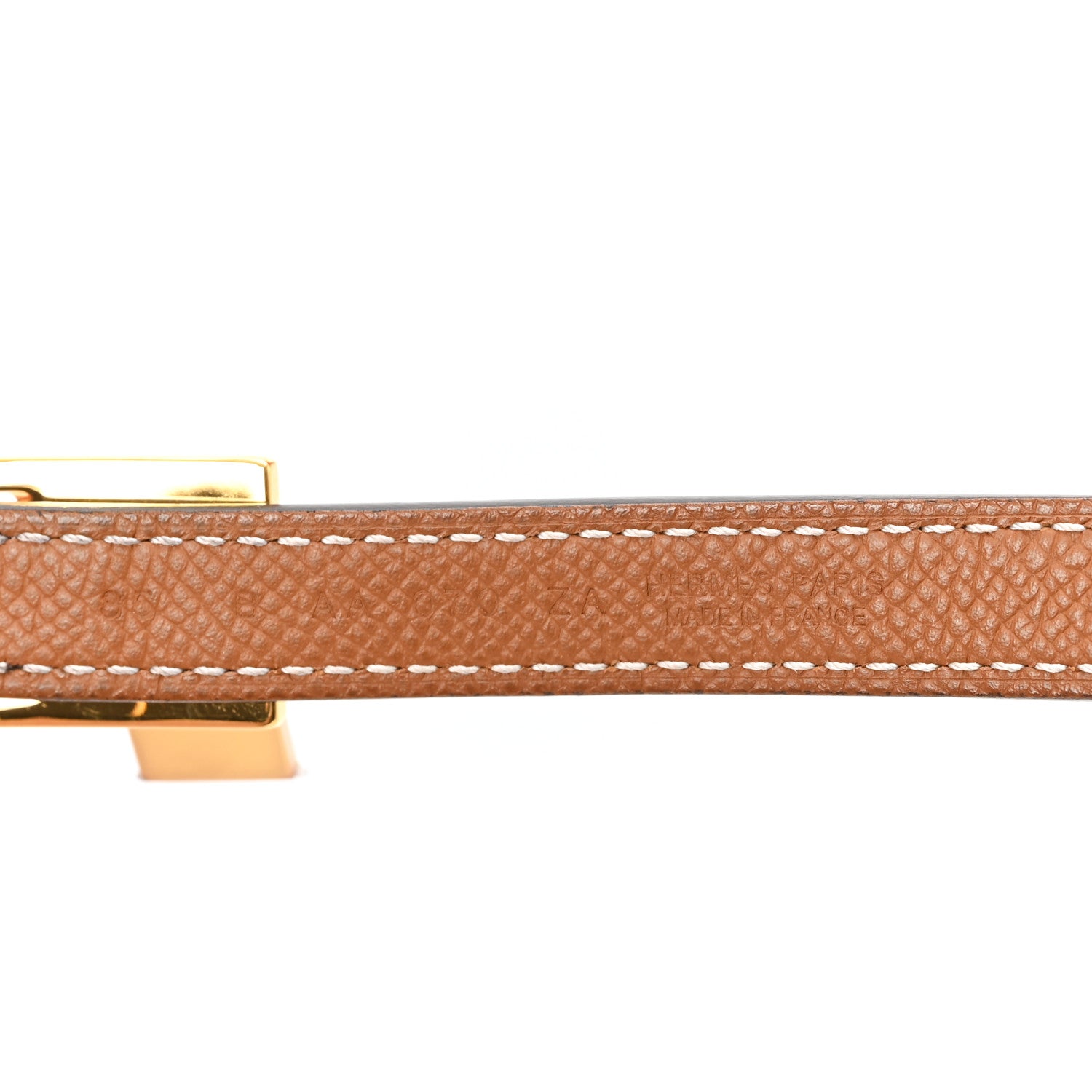 Hermes Swift Epsom 13mm Lucky 85 34 15 Belt  Black Gold 3 of 6