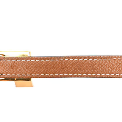 Hermes Swift Epsom 13mm Lucky 85 34 15 Belt  Black Gold 3 of 6