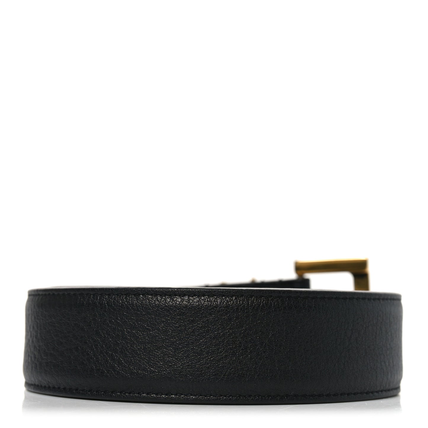 Lambskin Monogram Cassandre Square Buckle Belt 85 34 Black