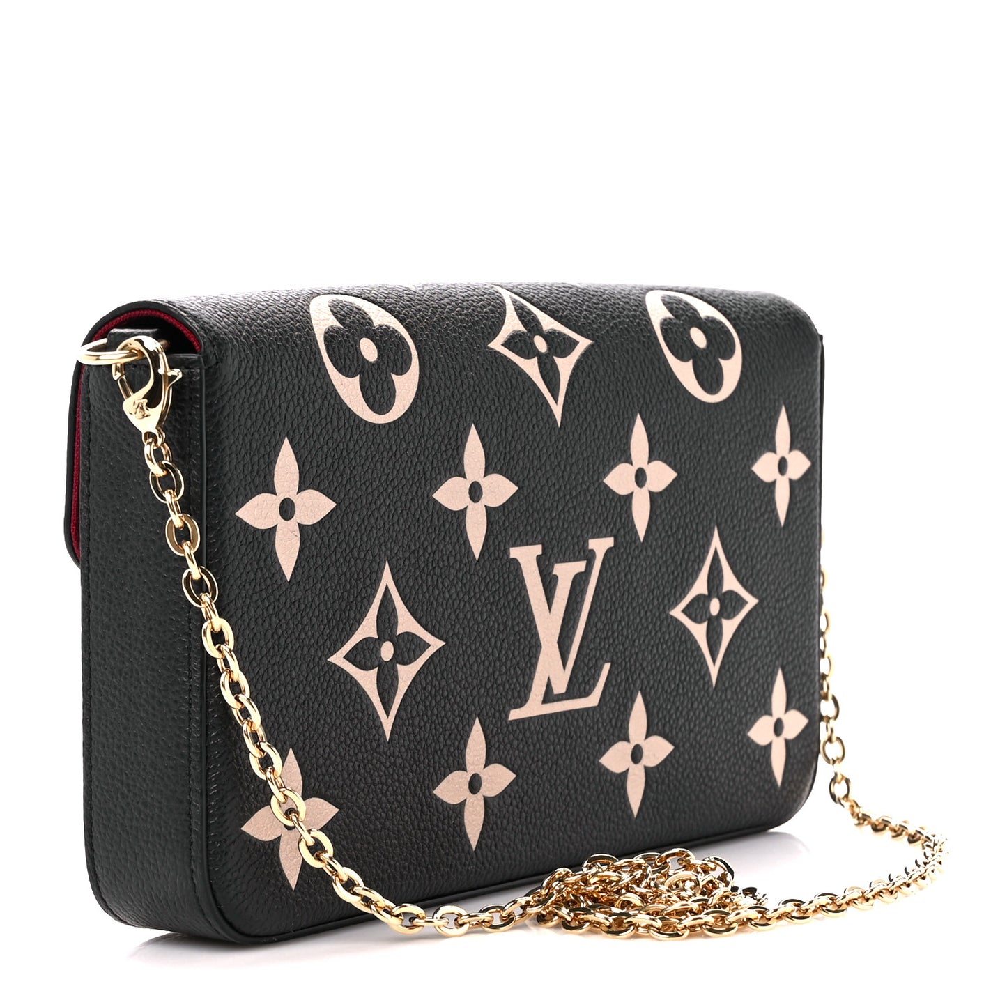 Empreinte Monogram Giant Felicie Pochette Black Beige