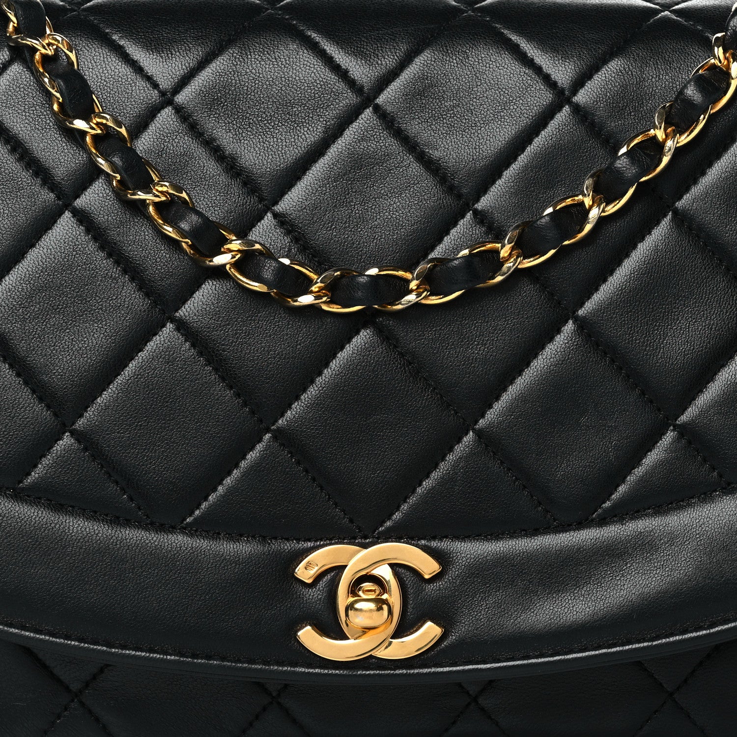 Chanel Lambskin Quilted Medium Single Flap Black 7 of 9