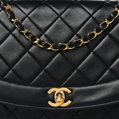 Chanel Lambskin Quilted Medium Single Flap Black 7 of 9