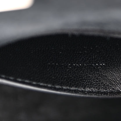 Saint Laurent Calfskin Crocodile Embossed Small Classic Monogram Kate Tassel Satchel Black 7 of 11