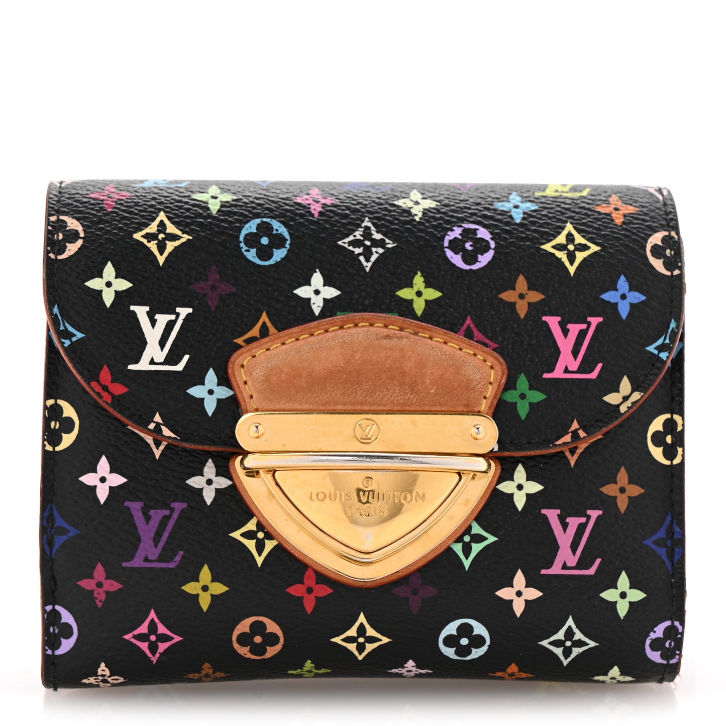 Monogram Multicolor Joey Wallet Black Violet