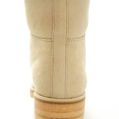 Hermes Suede Shearling Knee High Boots 38 7 of 14