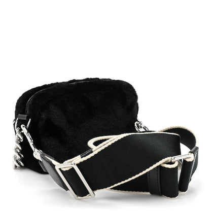 Marc Jacobs Faux Fur Plush Snapshot Camera Bag Black 3 of 9